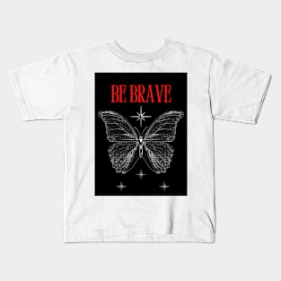 the strong butterfly Kids T-Shirt